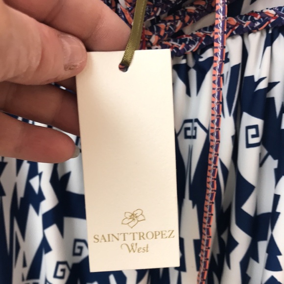 SAINT TROPEZ WEST Maxi Dress sz L - Picture 9 of 14